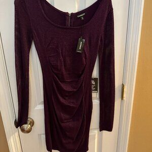 Burgundy Shimmery Dress